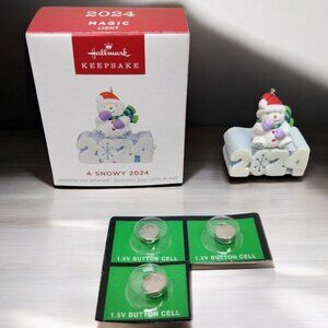 2024 Hallmark Mini Ornament A Snowy 2024 Magic Light